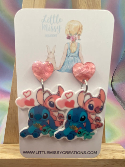 Angel & Stitch Dangles